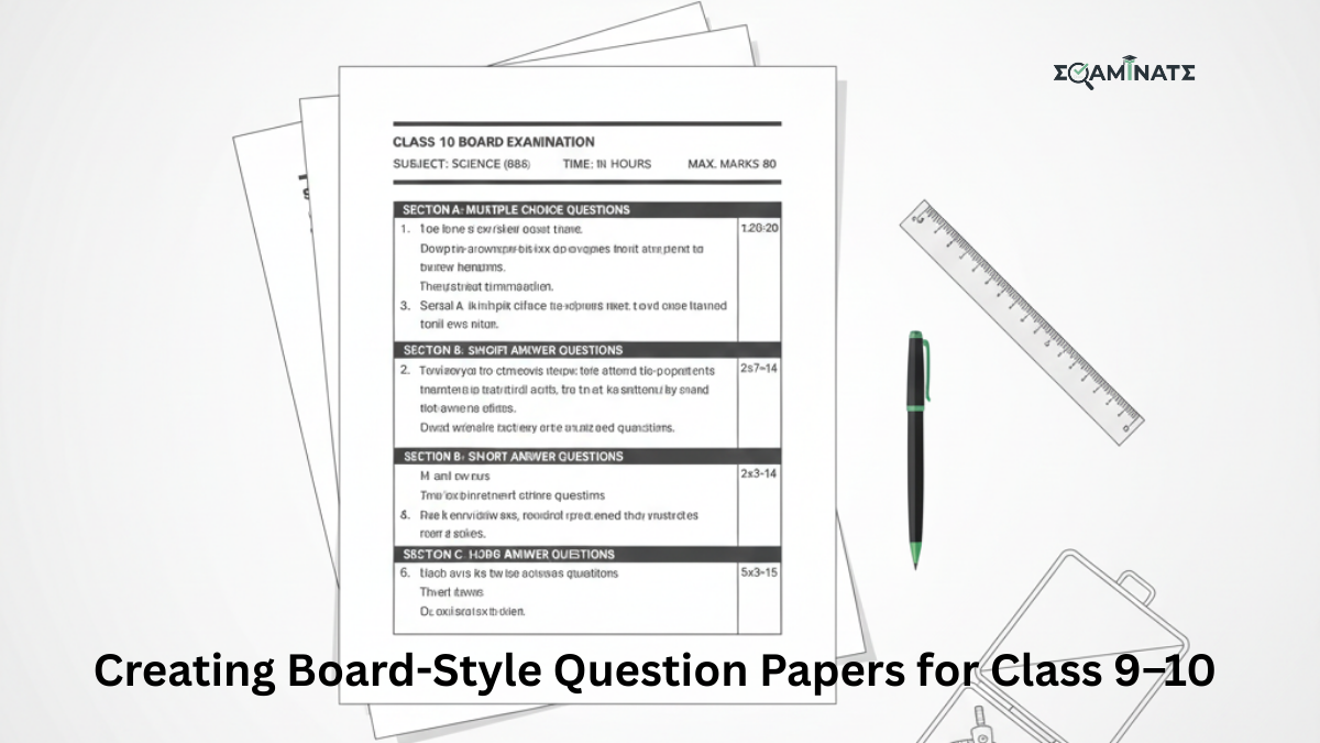Creating Board-Style Question Papers for Class 9–10